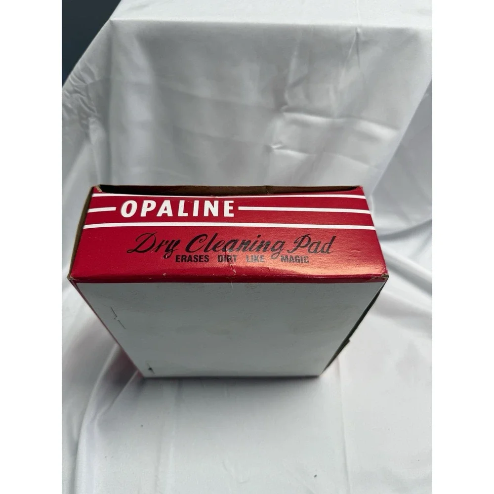 6 Vintage Cardinell Opaline Dry Cleaning Rubgum Dry Clean Pad Morilla Co USA Box